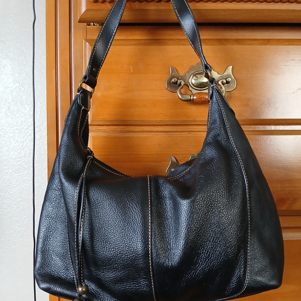 The Sak Classic Black Leather Hobo Bag